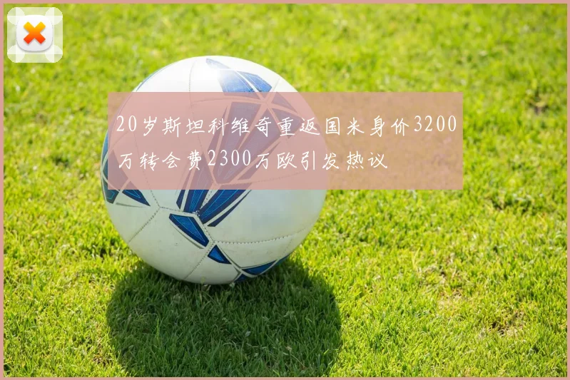 20岁斯坦科维奇重返国米身价3200万转会费2300万欧引发热议